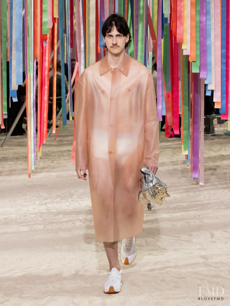 Martin Merirand featured in  the Loewe fashion show for Autumn/Winter 2022