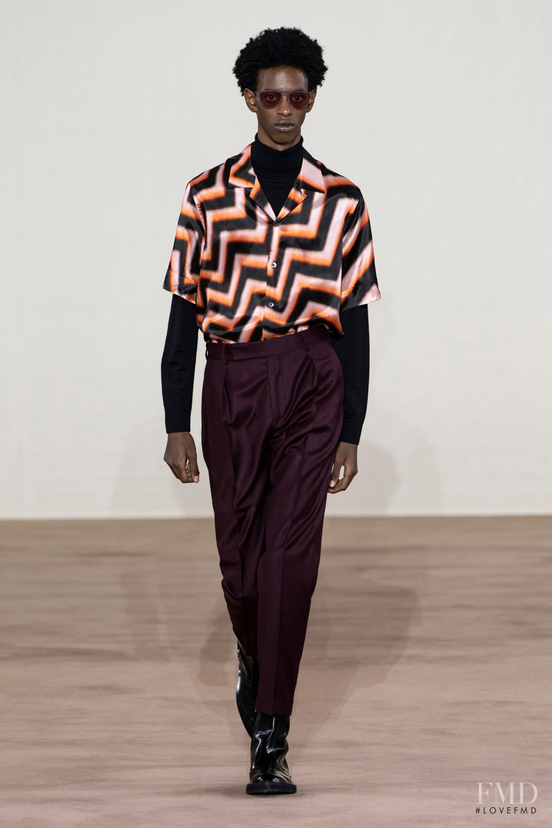 Craig Shimirimana featured in  the Paul Smith fashion show for Autumn/Winter 2022
