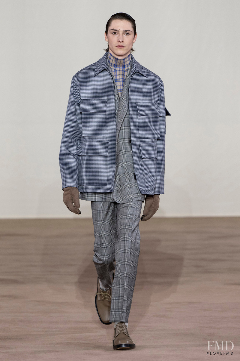 Ole Dautzenberg featured in  the Paul Smith fashion show for Autumn/Winter 2022