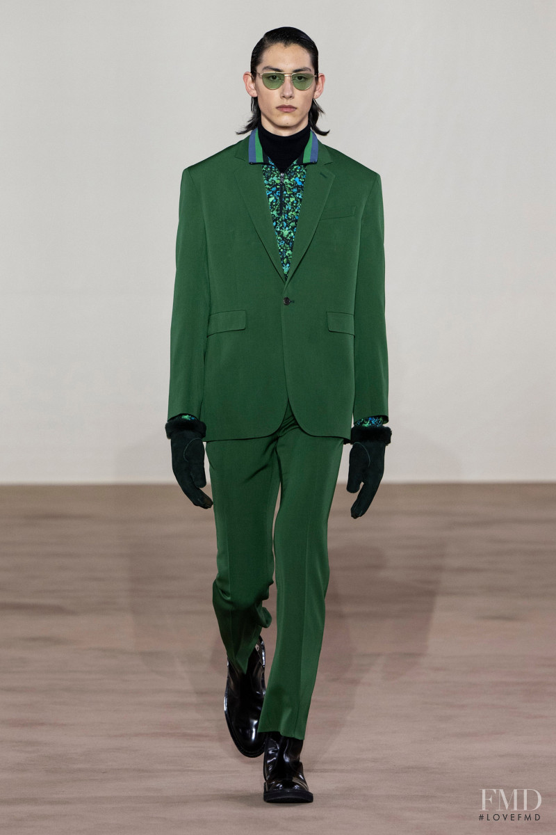 Naoki Jansen featured in  the Paul Smith fashion show for Autumn/Winter 2022