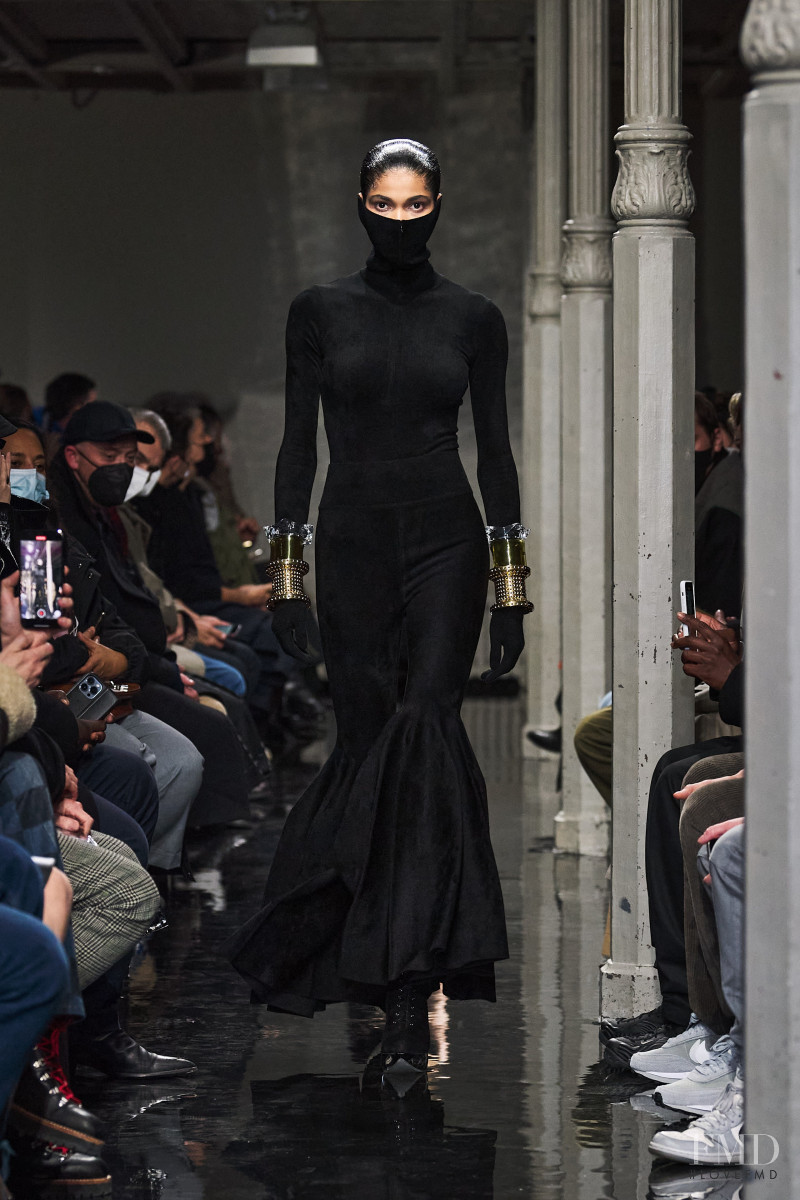 Raynara Negrine featured in  the Alaia fashion show for Autumn/Winter 2022