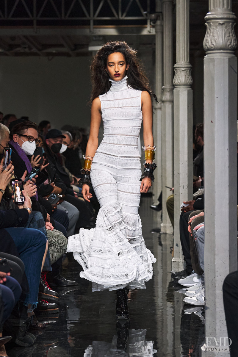 Mona Tougaard featured in  the Alaia fashion show for Autumn/Winter 2022