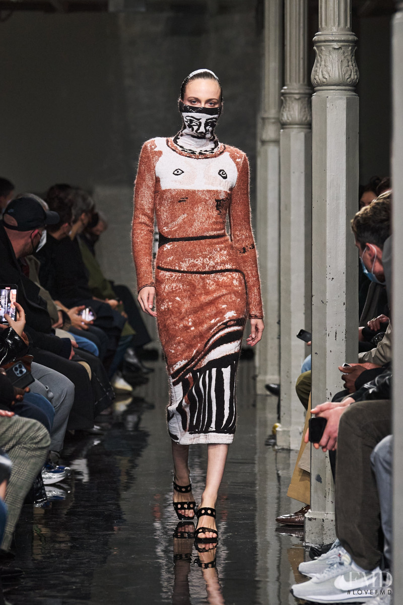 Kiki Willems featured in  the Alaia fashion show for Autumn/Winter 2022