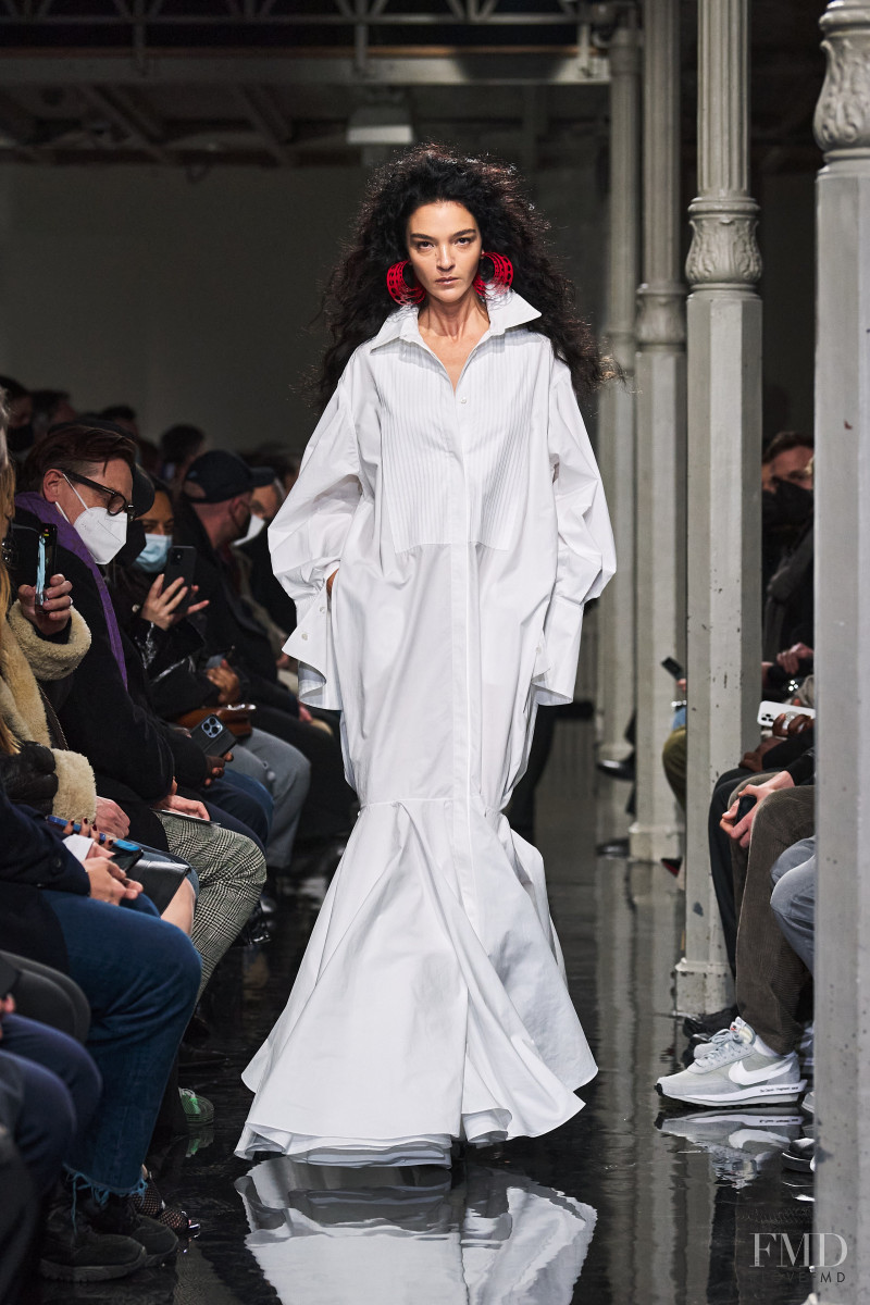 Mariacarla Boscono featured in  the Alaia fashion show for Autumn/Winter 2022