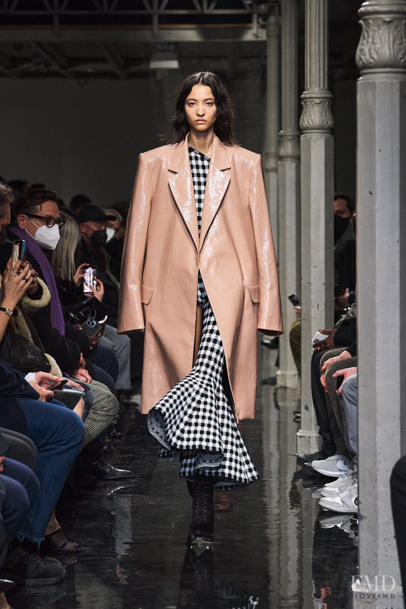 America Gonzalez featured in  the Alaia fashion show for Autumn/Winter 2022