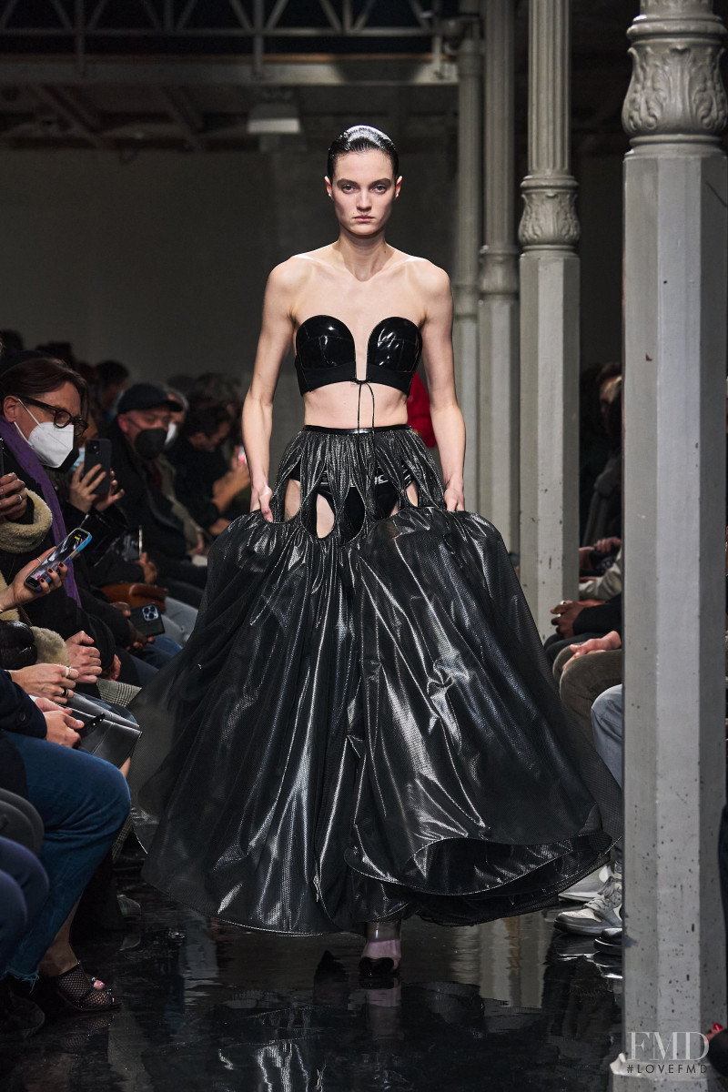 Tanya Churbanova featured in  the Alaia fashion show for Autumn/Winter 2022