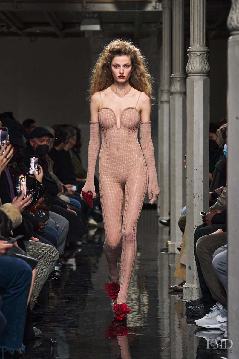 Felice Noordhoff featured in  the Alaia fashion show for Autumn/Winter 2022