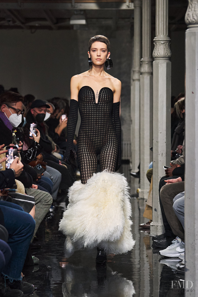 Loane Normand featured in  the Alaia fashion show for Autumn/Winter 2022