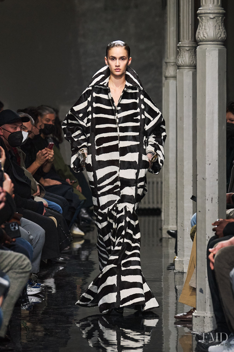 Quinn Elin Mora featured in  the Alaia fashion show for Autumn/Winter 2022