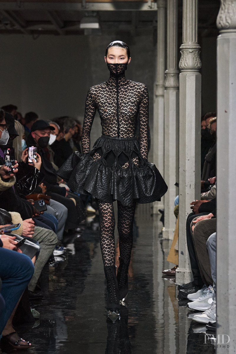 Sherry Shi featured in  the Alaia fashion show for Autumn/Winter 2022