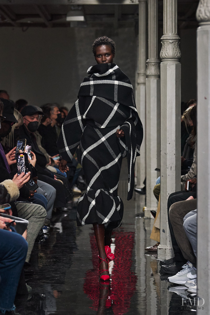 Amar Akway featured in  the Alaia fashion show for Autumn/Winter 2022