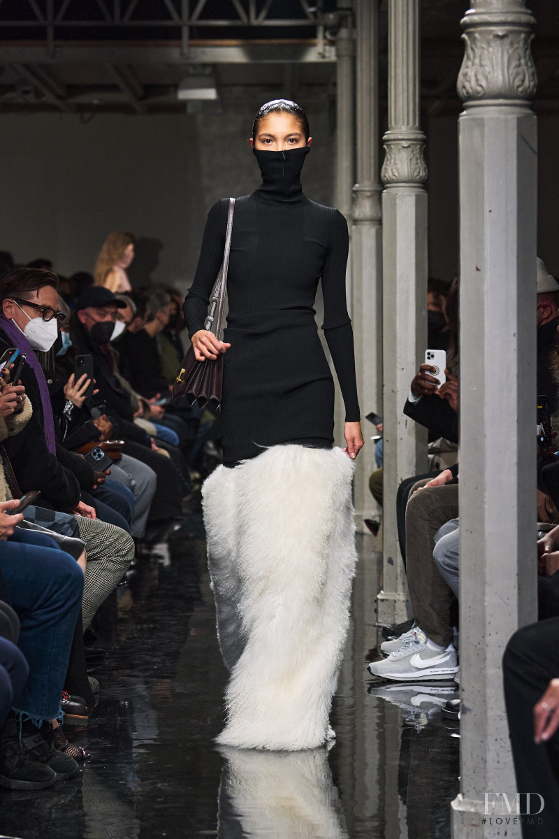 Karina Zharmu featured in  the Alaia fashion show for Autumn/Winter 2022