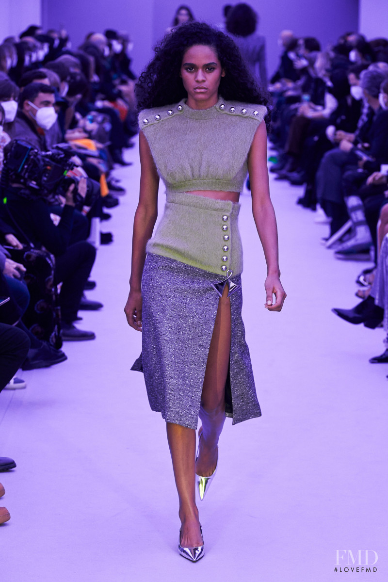 Mika Santos featured in  the Paco Rabanne fashion show for Autumn/Winter 2022