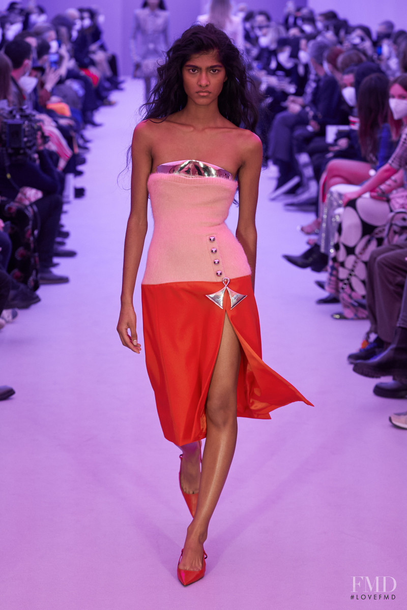 Ashley Radjarame featured in  the Paco Rabanne fashion show for Autumn/Winter 2022