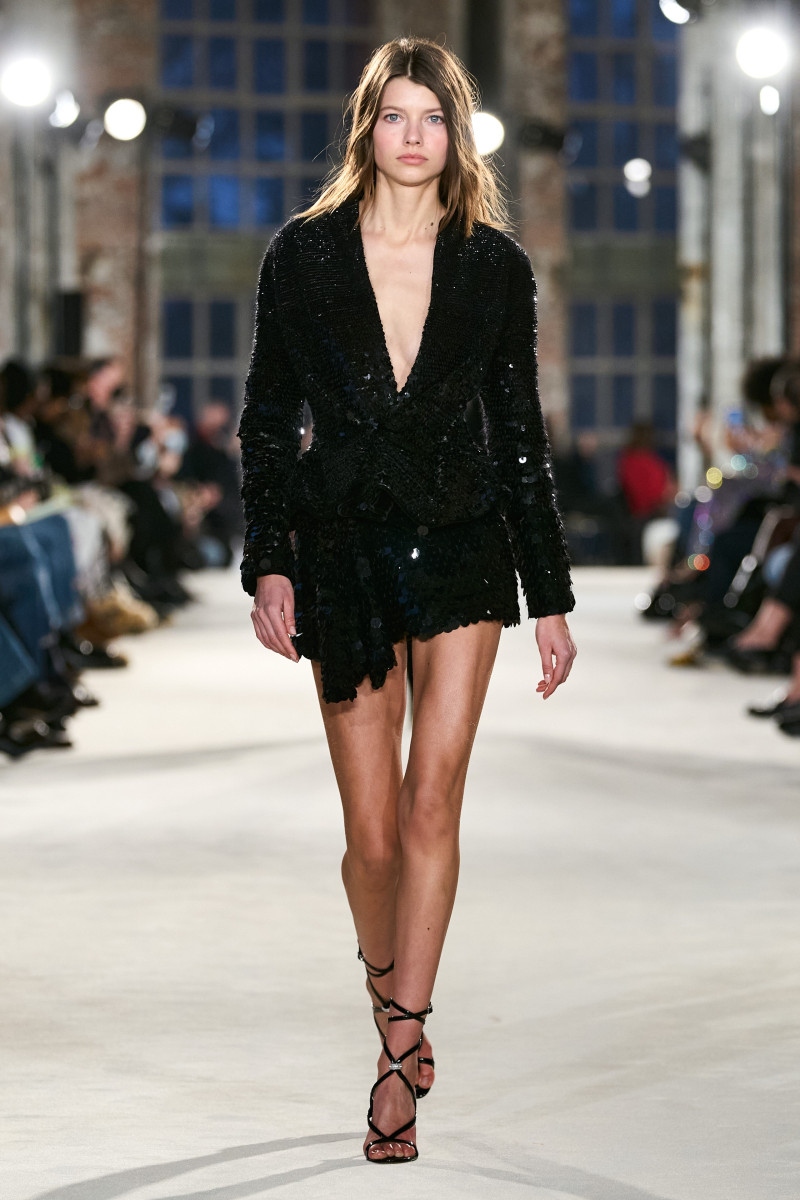 Mathilde Henning featured in  the Alexandre Vauthier fashion show for Spring/Summer 2022