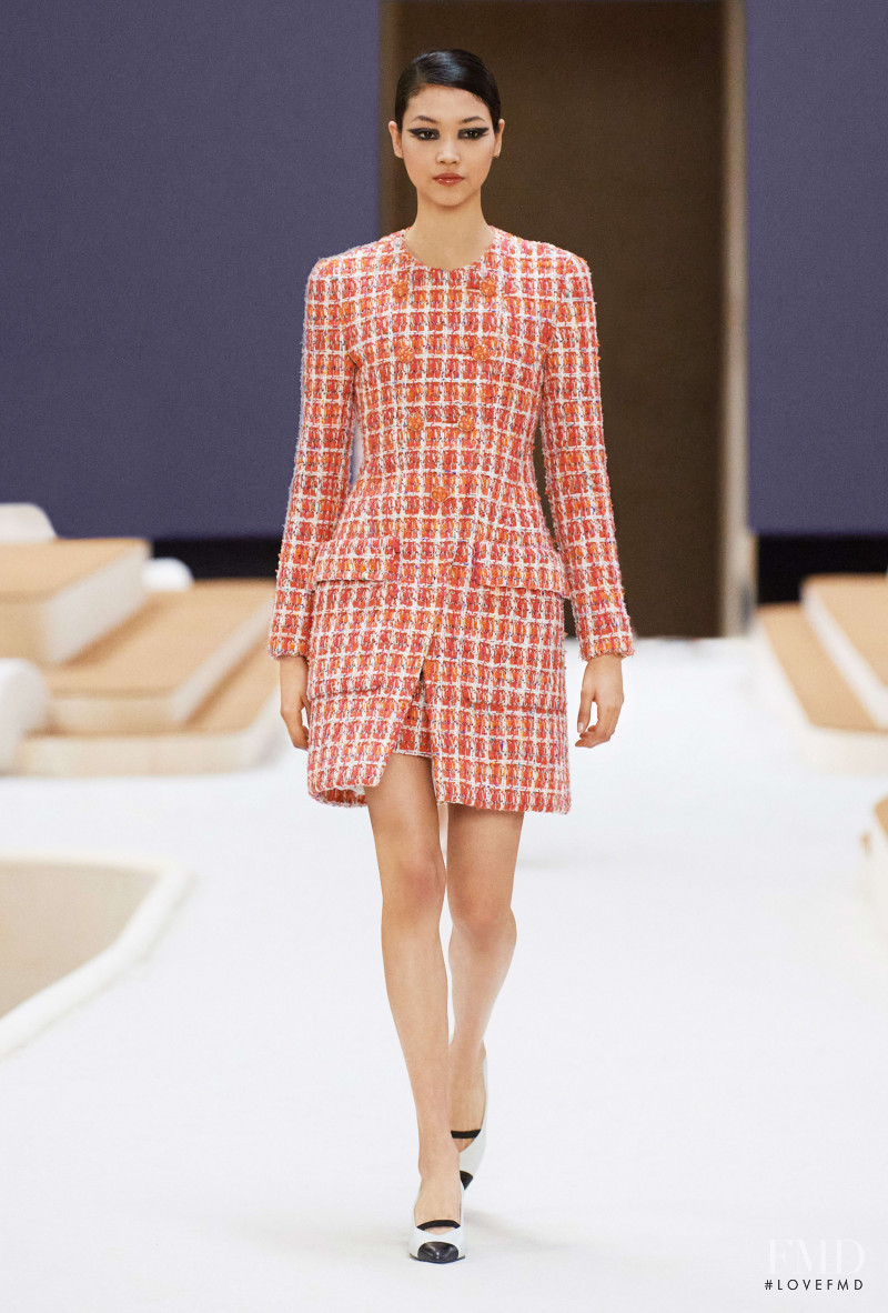 Mika Schneider featured in  the Chanel Haute Couture fashion show for Spring/Summer 2022