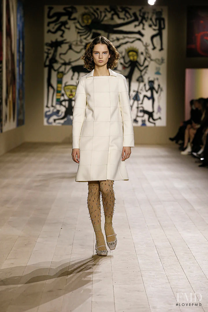 Giselle Norman featured in  the Christian Dior Haute Couture fashion show for Spring/Summer 2022