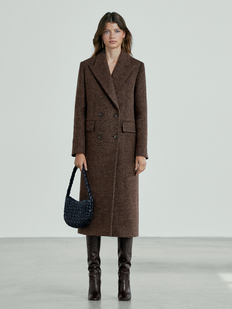 Mathilde Henning featured in  the Massimo Dutti catalogue for Winter 2021