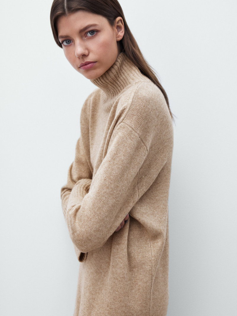 Mathilde Henning featured in  the Massimo Dutti catalogue for Winter 2021