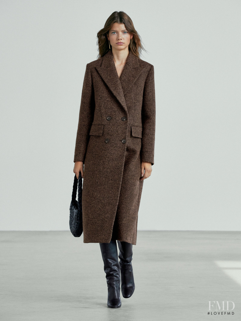 Mathilde Henning featured in  the Massimo Dutti catalogue for Winter 2021