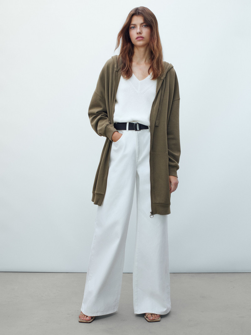 Mathilde Henning featured in  the Massimo Dutti catalogue for Winter 2021