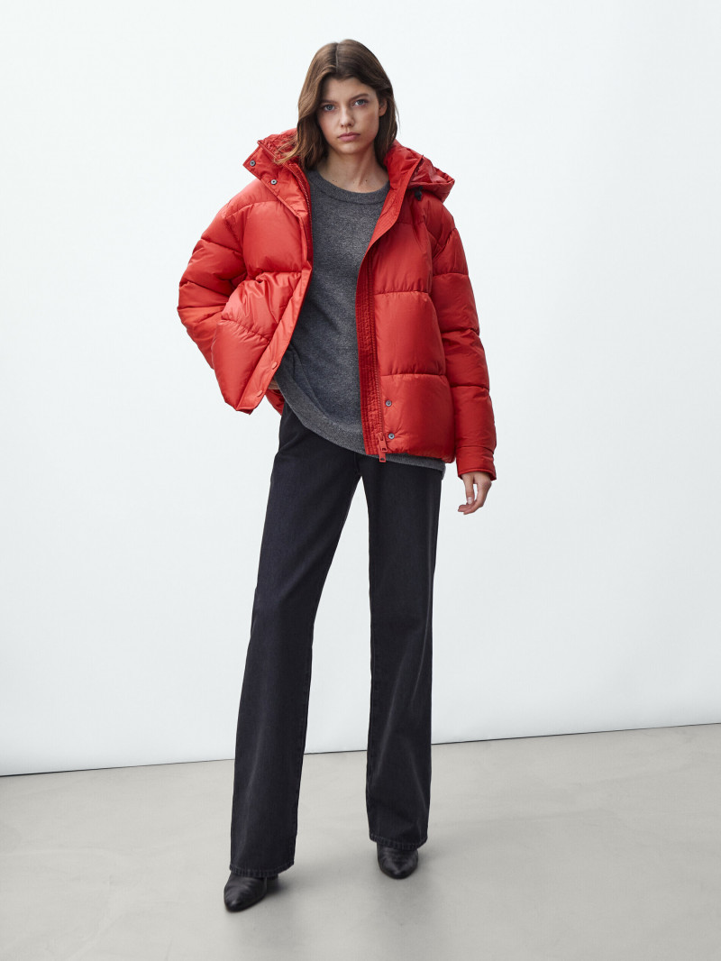 Mathilde Henning featured in  the Massimo Dutti catalogue for Winter 2021