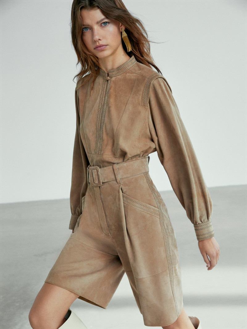 Mathilde Henning featured in  the Massimo Dutti catalogue for Winter 2021
