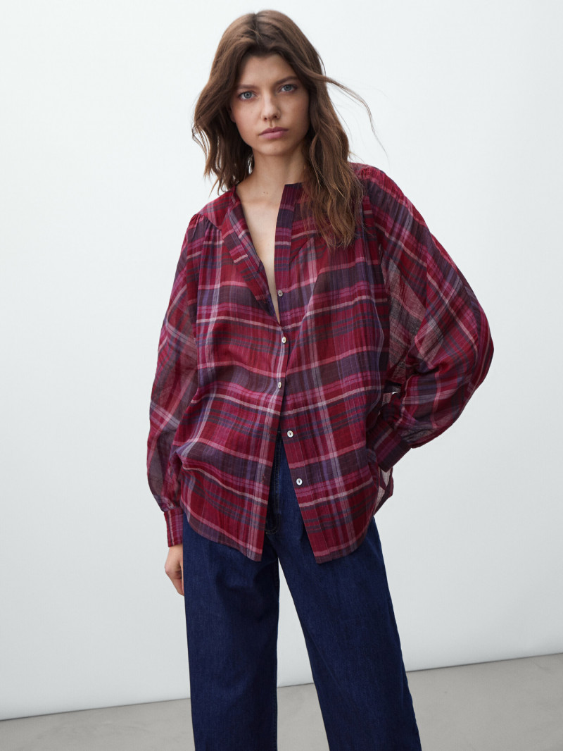 Mathilde Henning featured in  the Massimo Dutti catalogue for Winter 2021