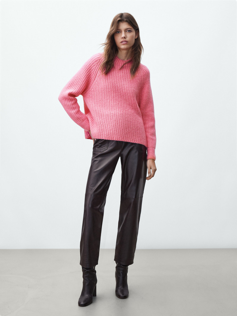 Mathilde Henning featured in  the Massimo Dutti catalogue for Winter 2021