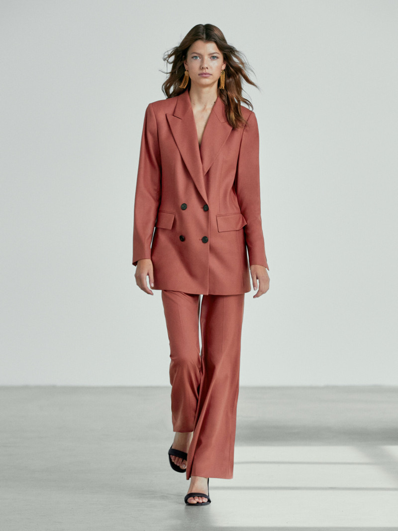 Mathilde Henning featured in  the Massimo Dutti catalogue for Winter 2021