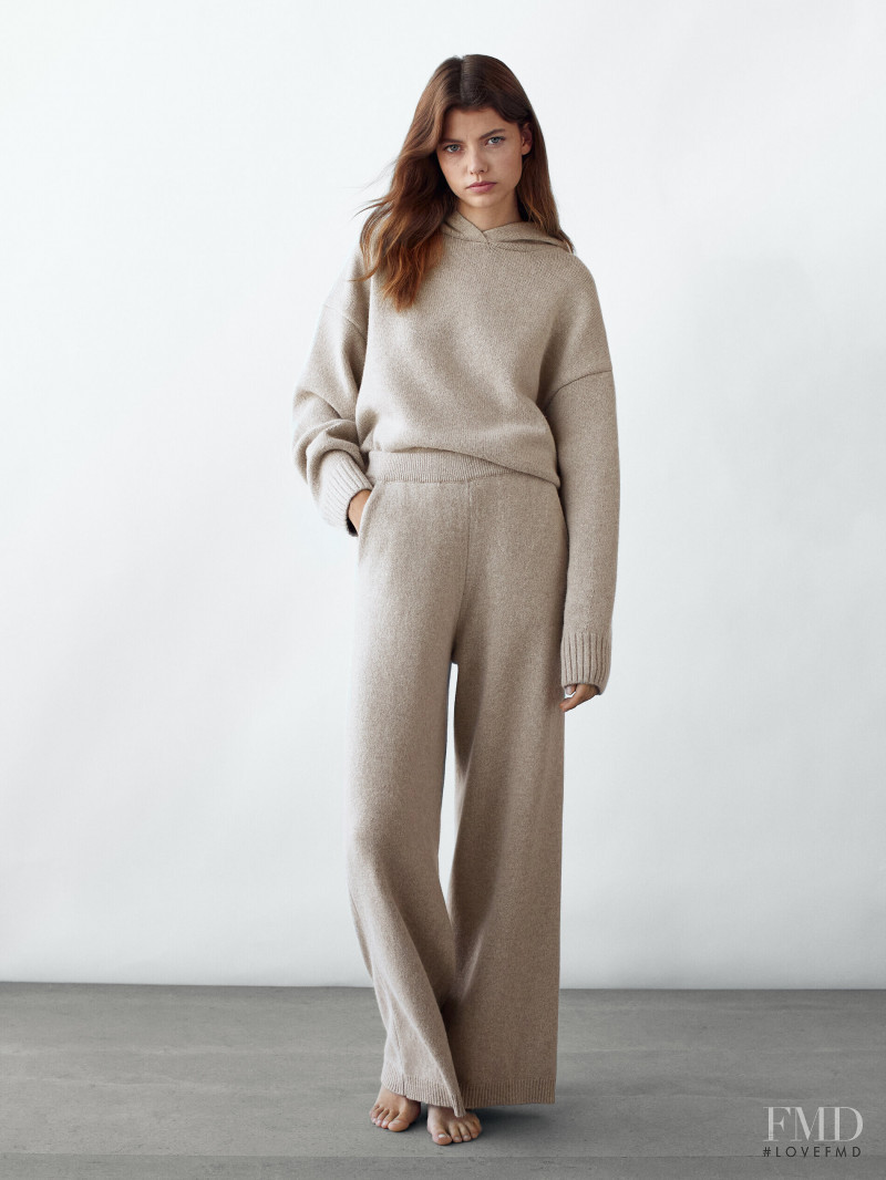 Mathilde Henning featured in  the Massimo Dutti catalogue for Winter 2021