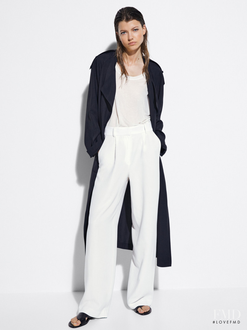Mathilde Henning featured in  the Massimo Dutti catalogue for Winter 2021