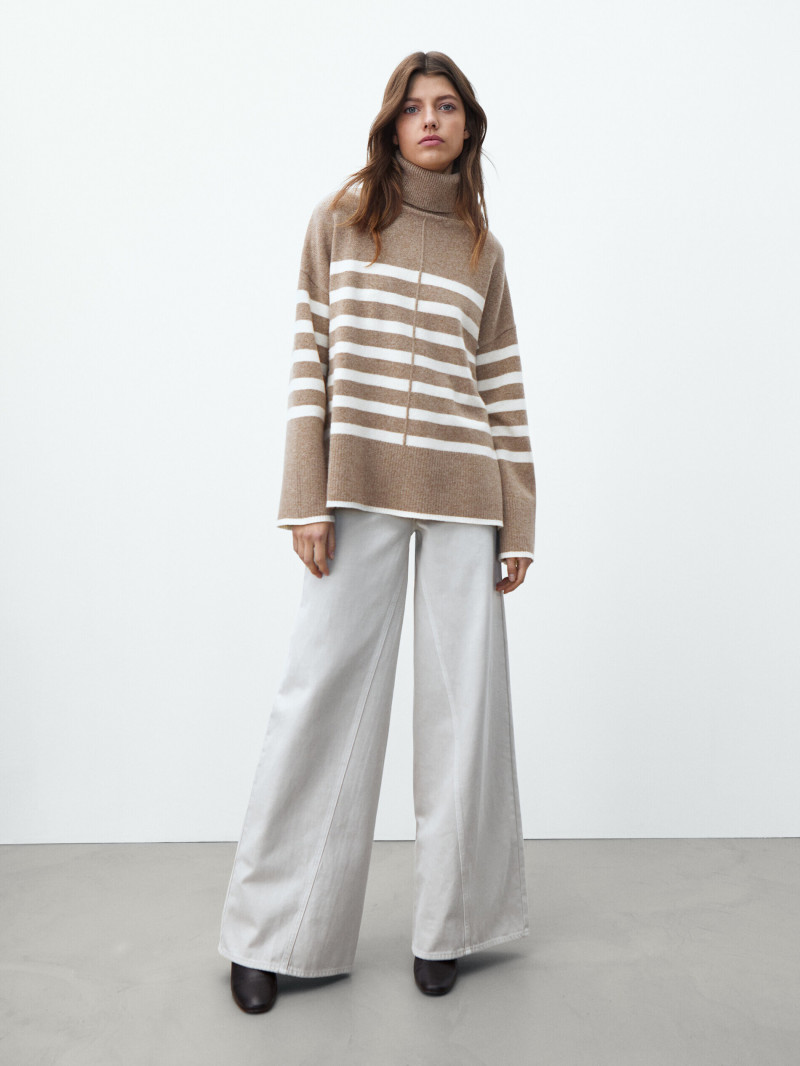 Mathilde Henning featured in  the Massimo Dutti catalogue for Winter 2021
