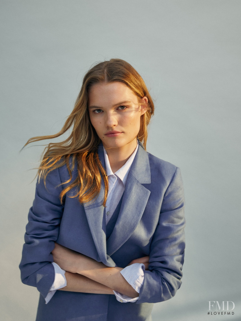 Elsemarie Riis featured in  the Massimo Dutti catalogue for Winter 2021