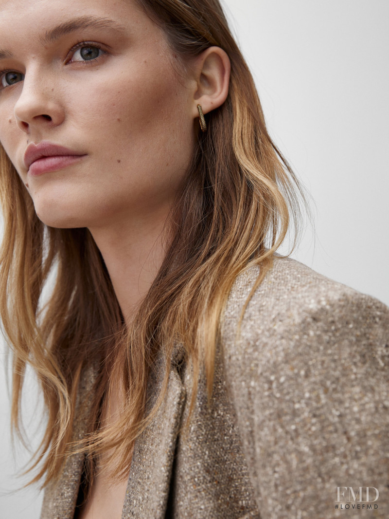 Elsemarie Riis featured in  the Massimo Dutti catalogue for Winter 2021