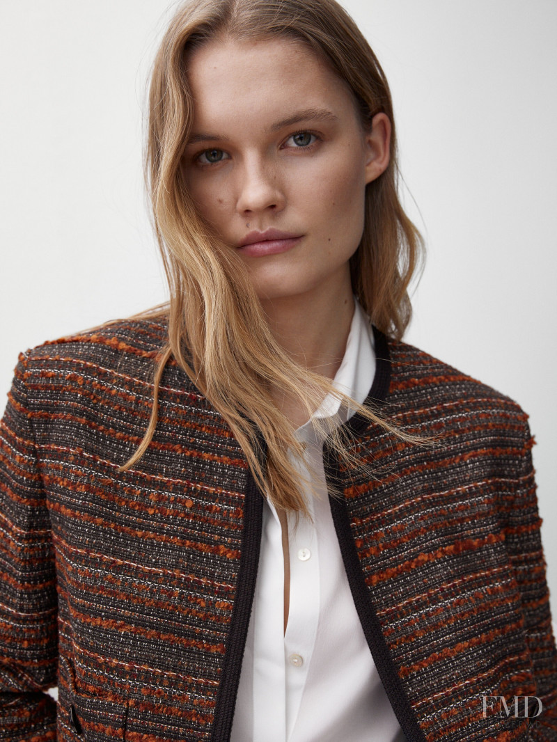 Elsemarie Riis featured in  the Massimo Dutti catalogue for Winter 2021