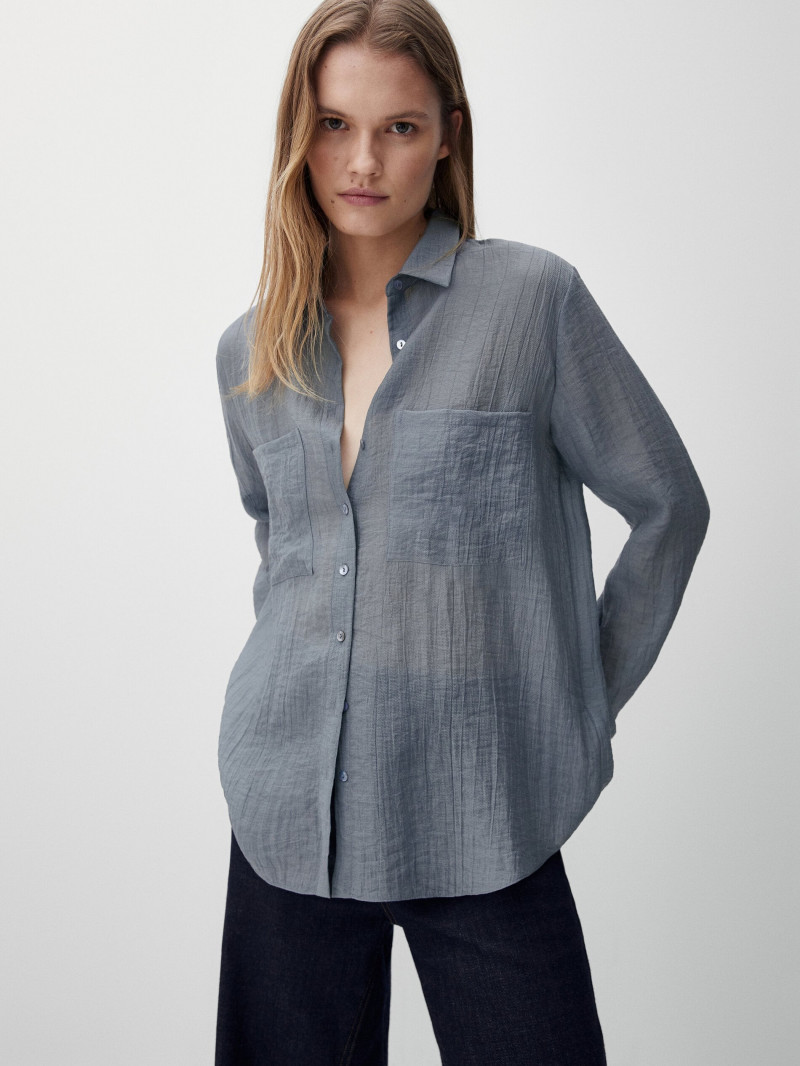 Elsemarie Riis featured in  the Massimo Dutti catalogue for Winter 2021