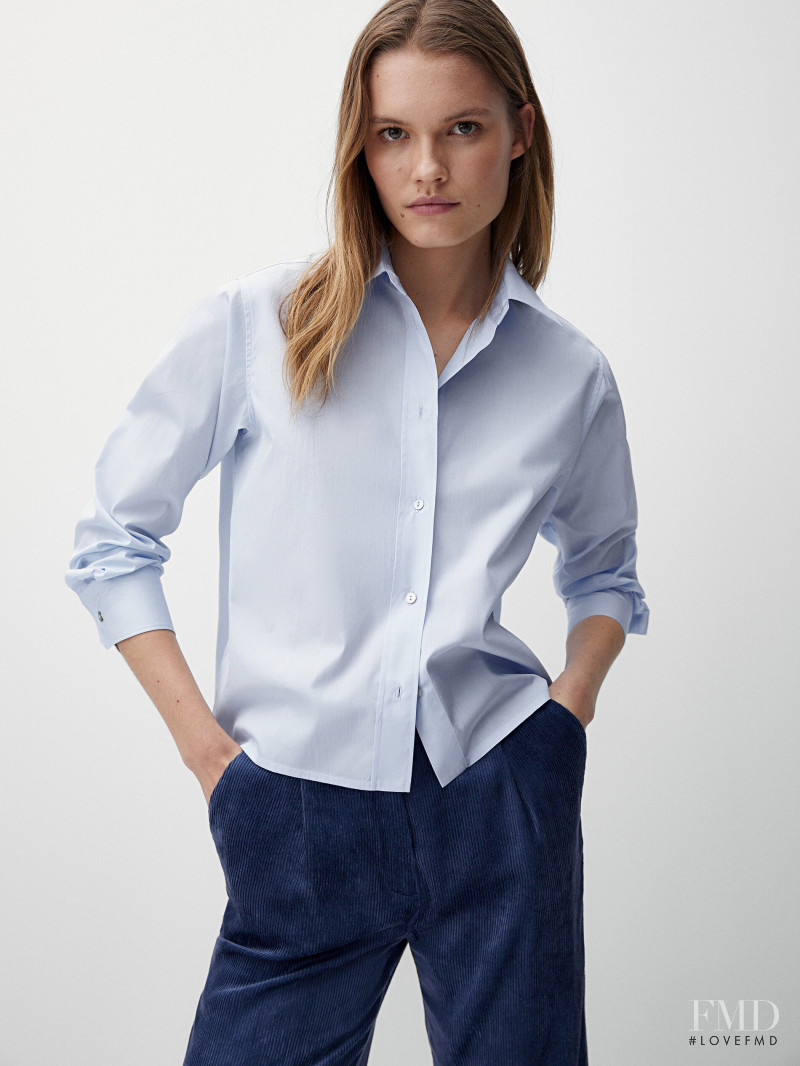 Elsemarie Riis featured in  the Massimo Dutti catalogue for Winter 2021