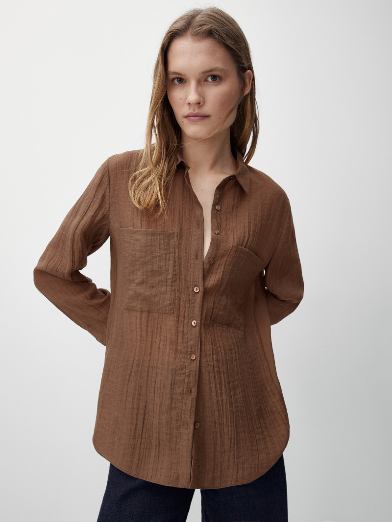 Elsemarie Riis featured in  the Massimo Dutti catalogue for Winter 2021