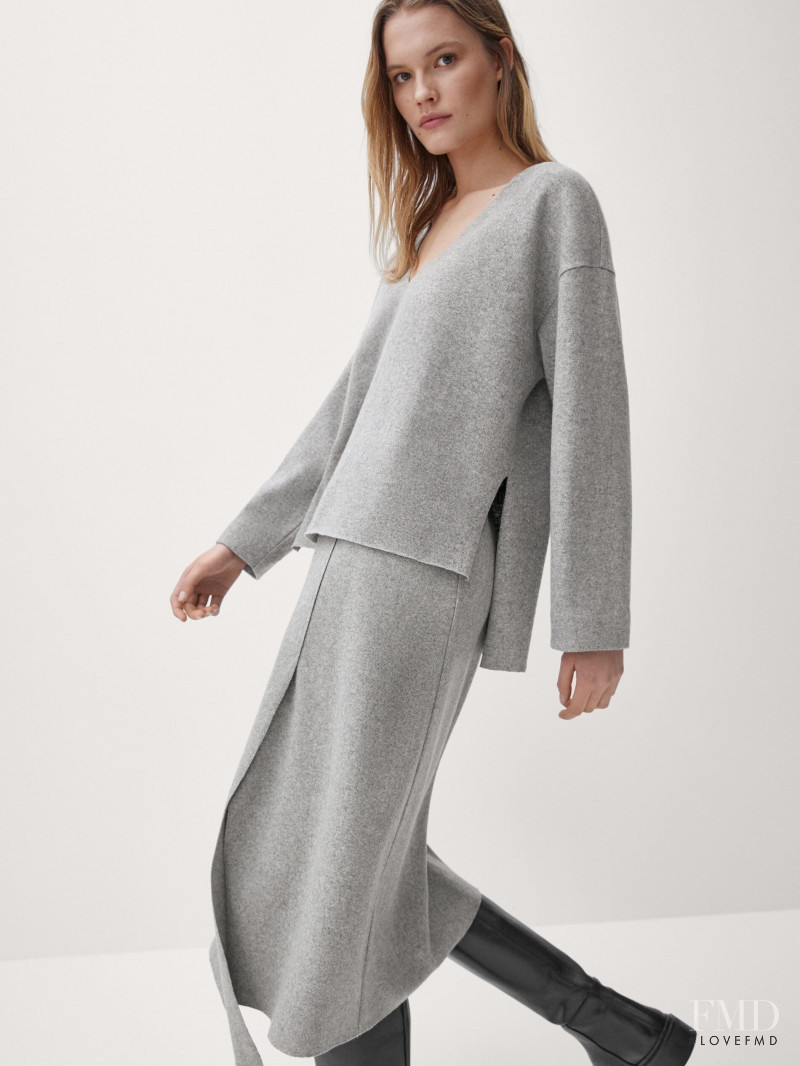 Elsemarie Riis featured in  the Massimo Dutti catalogue for Winter 2021