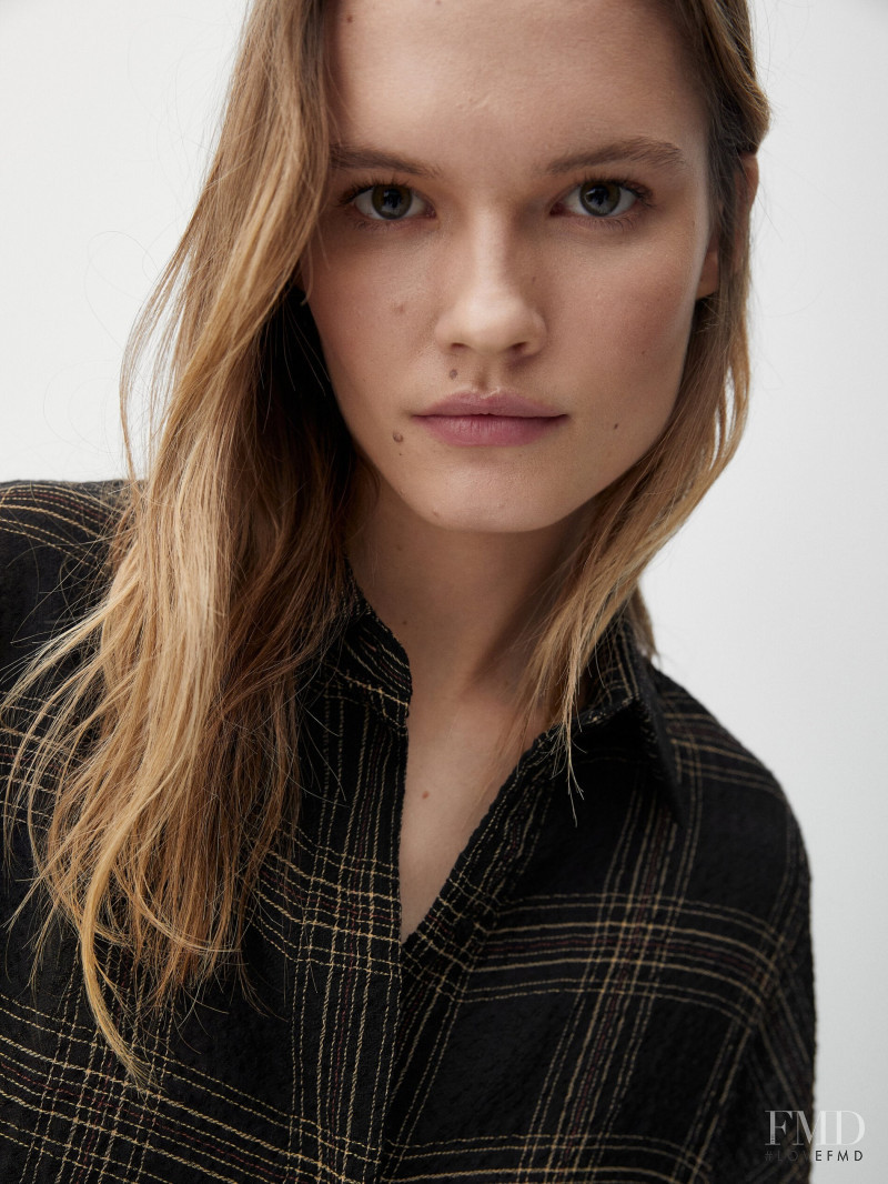 Elsemarie Riis featured in  the Massimo Dutti catalogue for Winter 2021