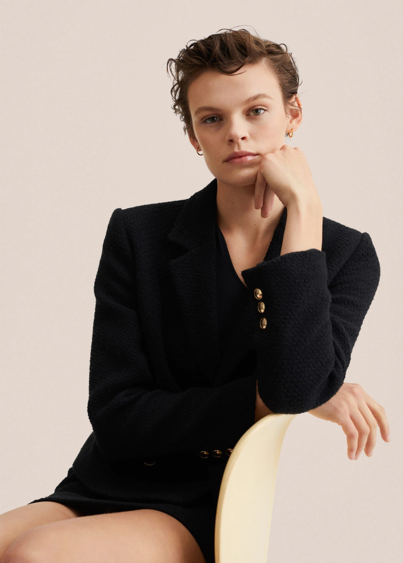 Cara Taylor featured in  the Mango catalogue for Spring/Summer 2022