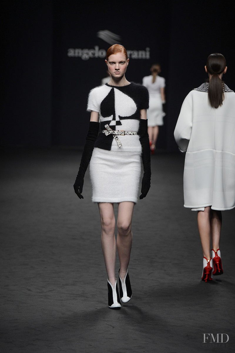 Anastasia Ivanova featured in  the Angelo Marani fashion show for Autumn/Winter 2013