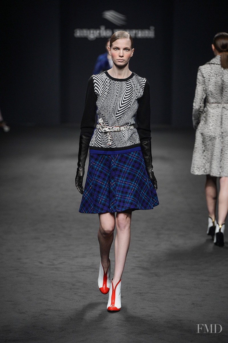 Anna Piirainen featured in  the Angelo Marani fashion show for Autumn/Winter 2013