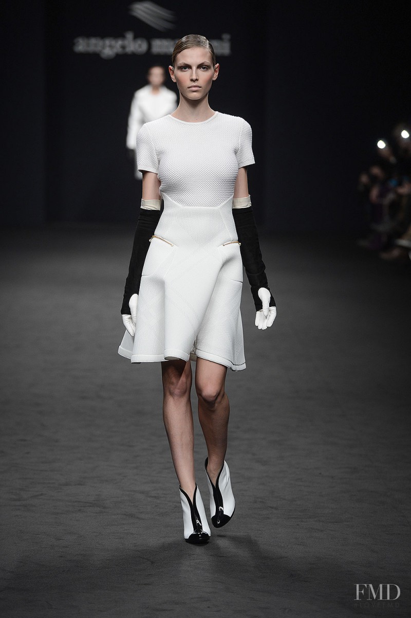 Karlina Caune featured in  the Angelo Marani fashion show for Autumn/Winter 2013