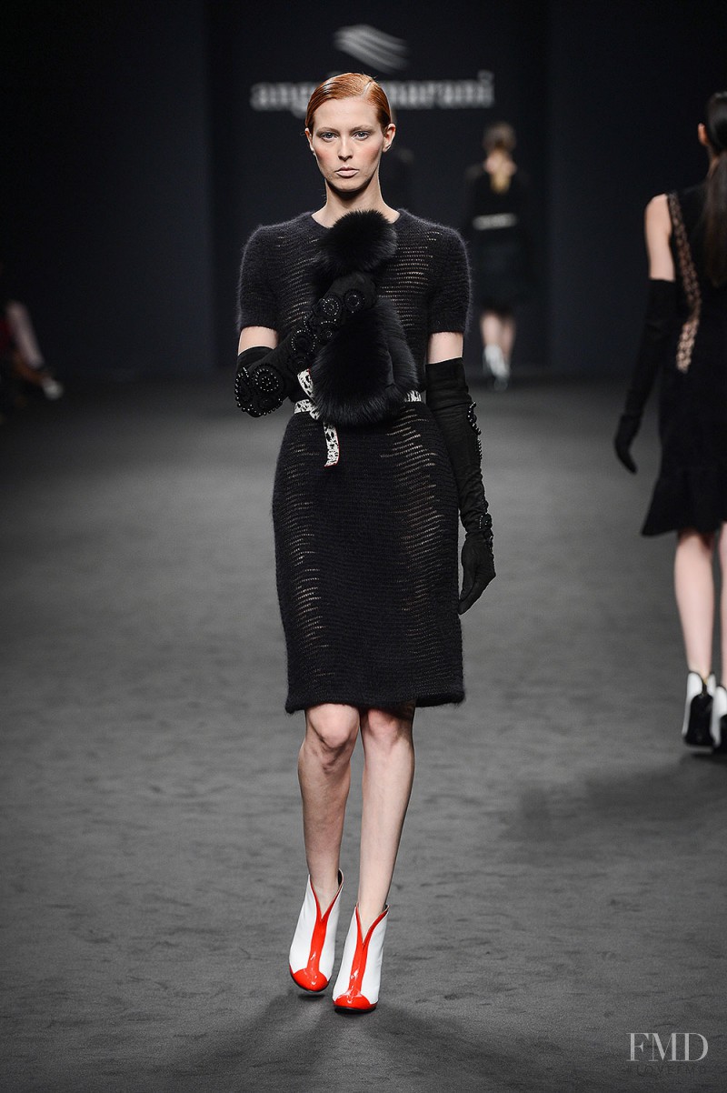 Alina Zaharia featured in  the Angelo Marani fashion show for Autumn/Winter 2013