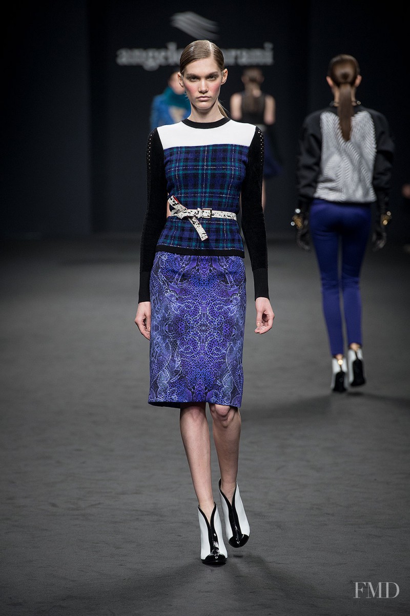 Irina Nikolaeva featured in  the Angelo Marani fashion show for Autumn/Winter 2013