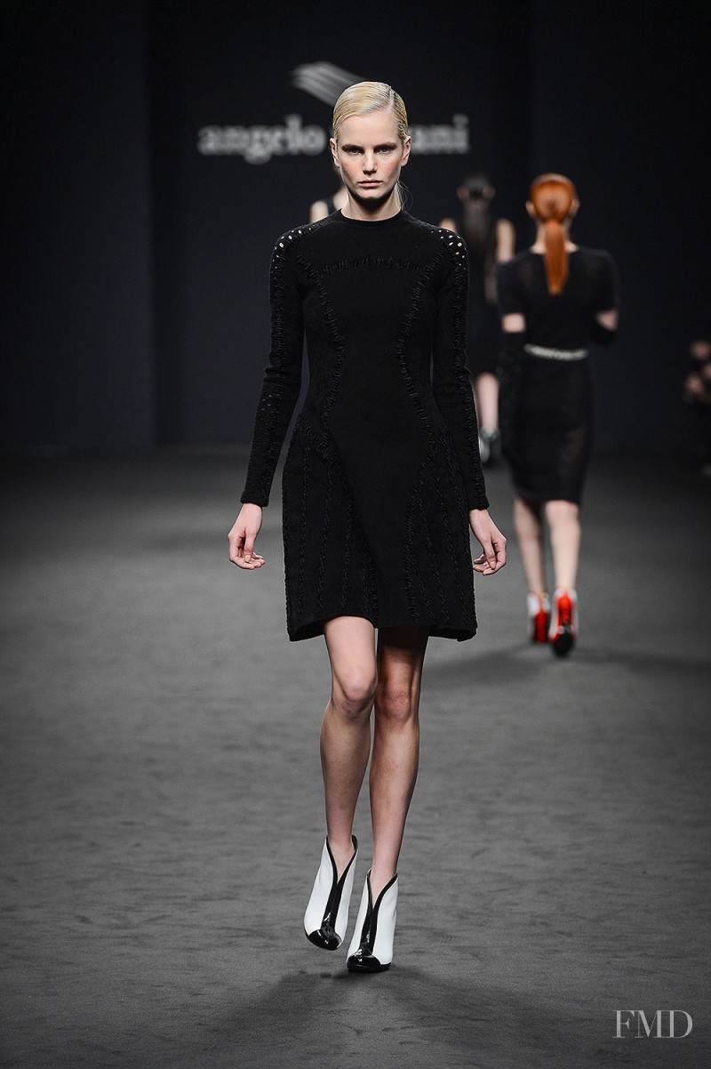 Anmari Botha featured in  the Angelo Marani fashion show for Autumn/Winter 2013