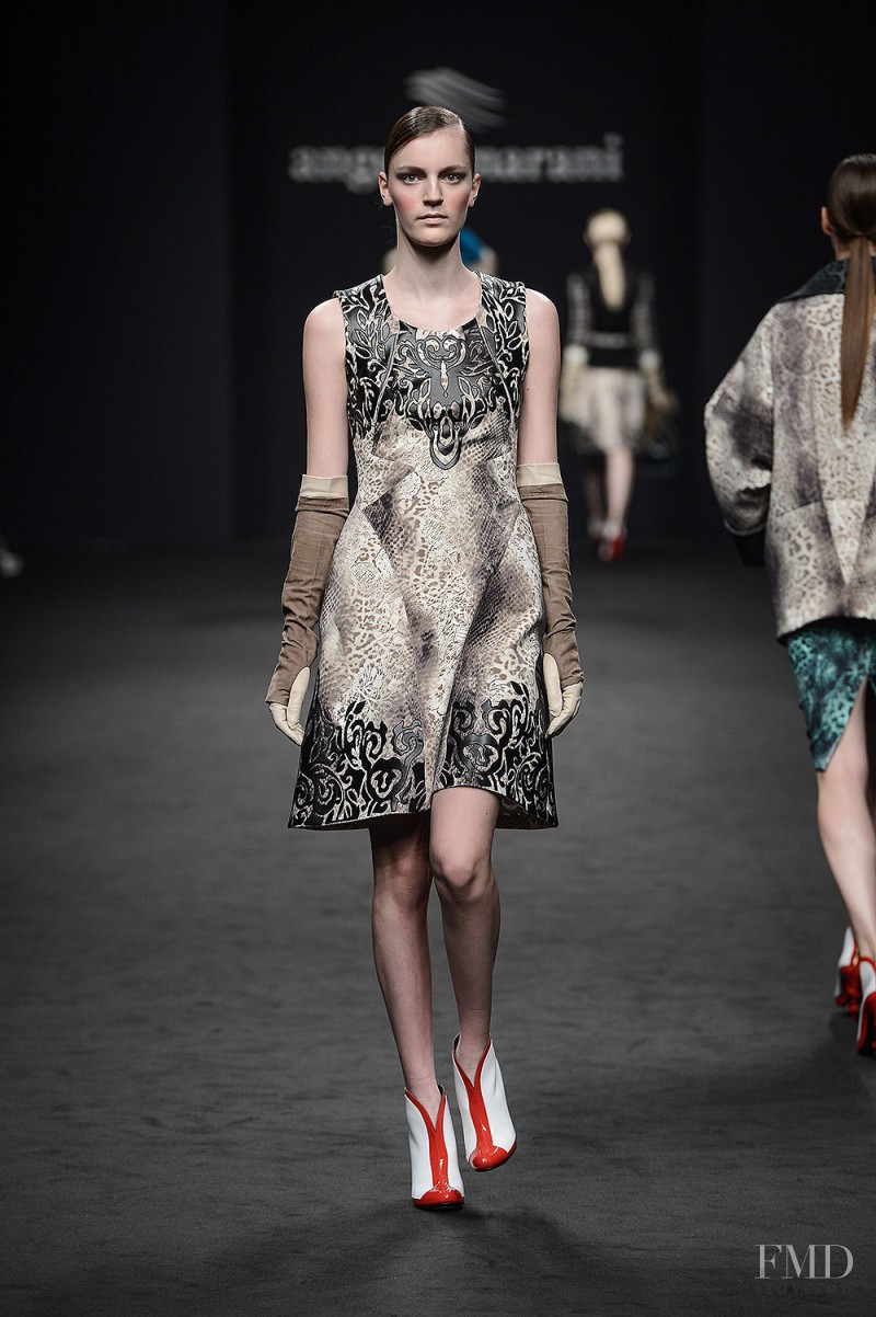 Laura Kampman featured in  the Angelo Marani fashion show for Autumn/Winter 2013