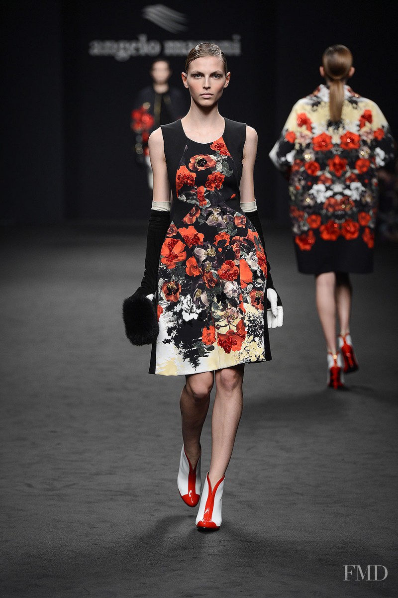 Karlina Caune featured in  the Angelo Marani fashion show for Autumn/Winter 2013